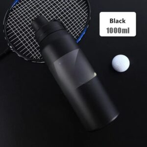 Insulated Sports Water Bottle with Handle Lid – 1L Leakproof Stainless Steel Tumbler for Gym, Travel & Outdoor