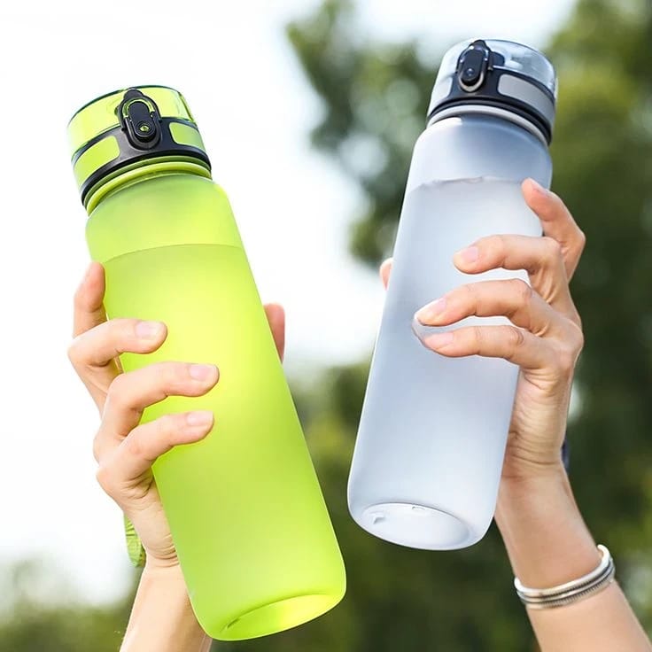 Sports Water Bottle – Leakproof Flip Lid Tumbler with Wrist Strap