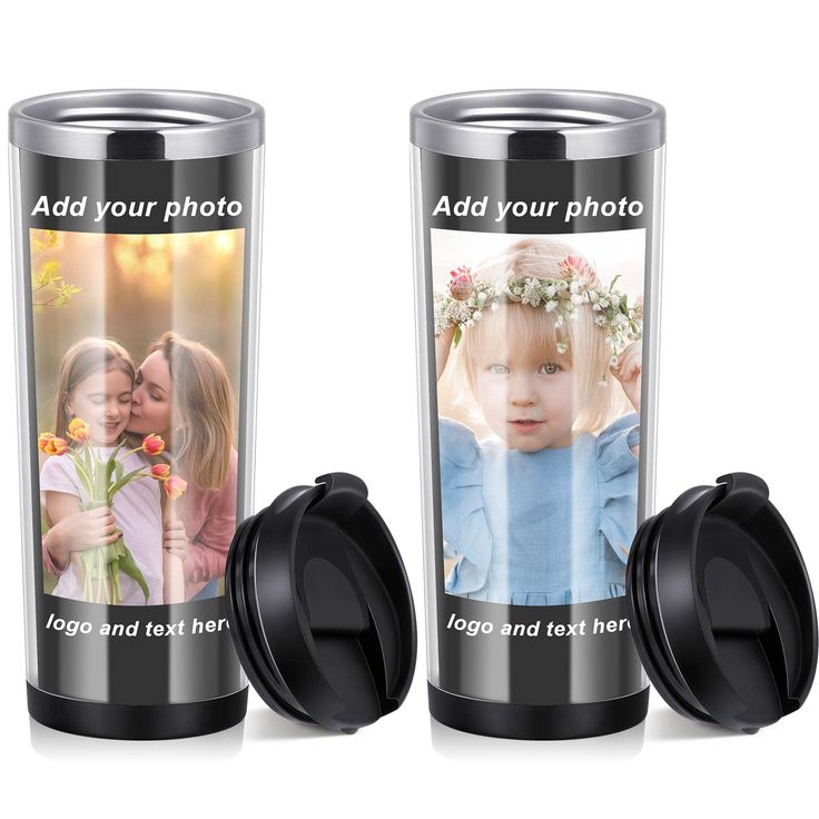 High-Definition Printed Photo Tumbler - Full-Color Customizable Travel Mug with Picture and Text/Logo (Perfect Gift) - Image 2
