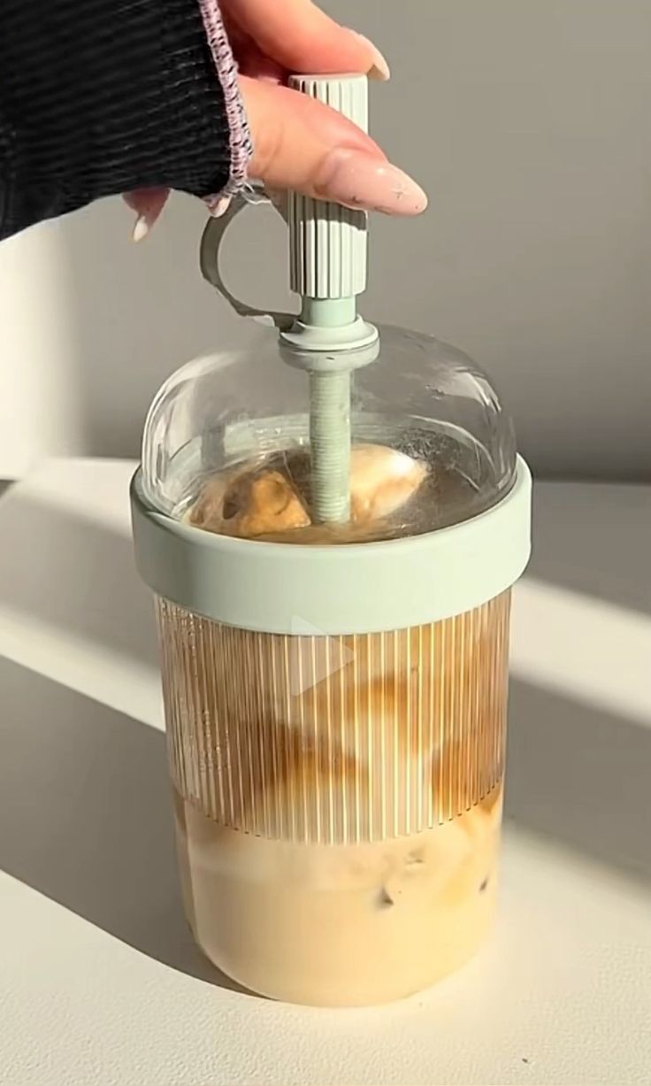 Aesthetic Fluted Glass Tumbler - Cold Brew Coffee Mug with Dome Lid and Built-in Reusable Straw (Durable Glassware) - Image 2